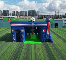 T11-7218 Paris Saint-Germain Theme Inflatable Football Shoot Out Game