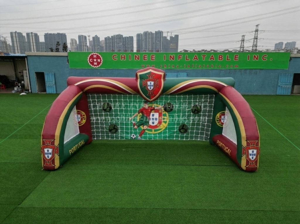 T11-7225 Portugal National Team Theme Inflatable Football Shoot Out Game