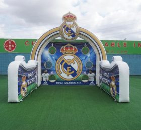 T11-7234 Real Madrid Theme Inflatable Football Shoot Out Game