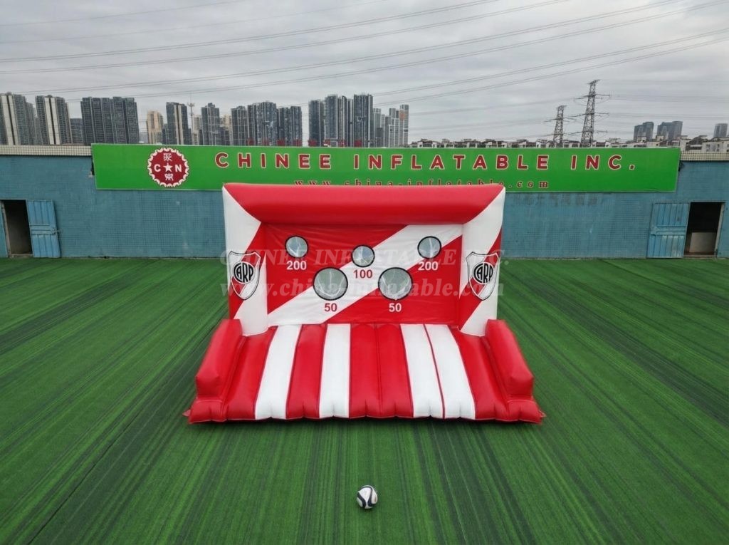 T11-7252 River Plate Theme Inflatable Football Shoot Out Game