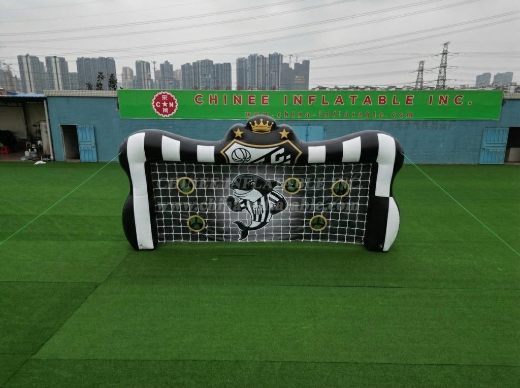 T11-7257 Santos Theme Inflatable Football Shoot Out Game