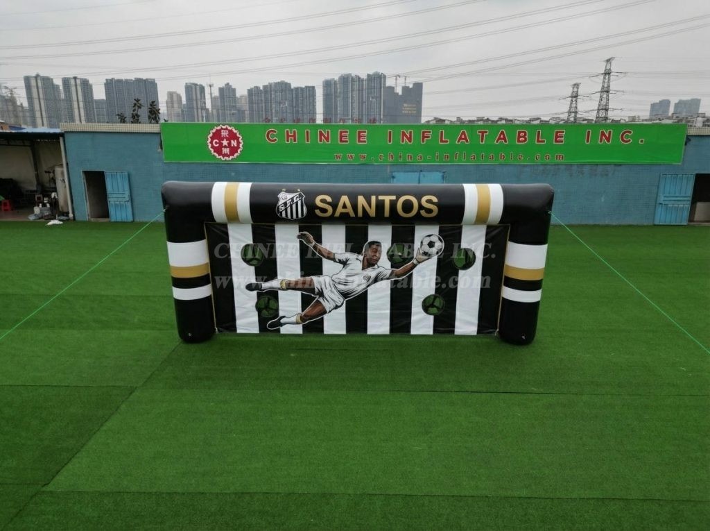 T11-7259 Santos Theme Inflatable Football Shoot Out Game