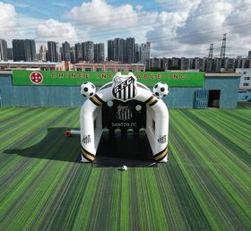 T11-7261 Santos Theme Inflatable Football Shoot Out Game