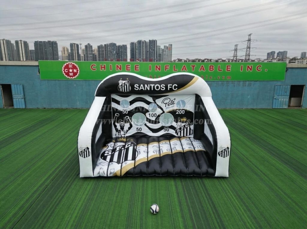 T11-7264 Santos Theme Inflatable Football Shoot Out Game