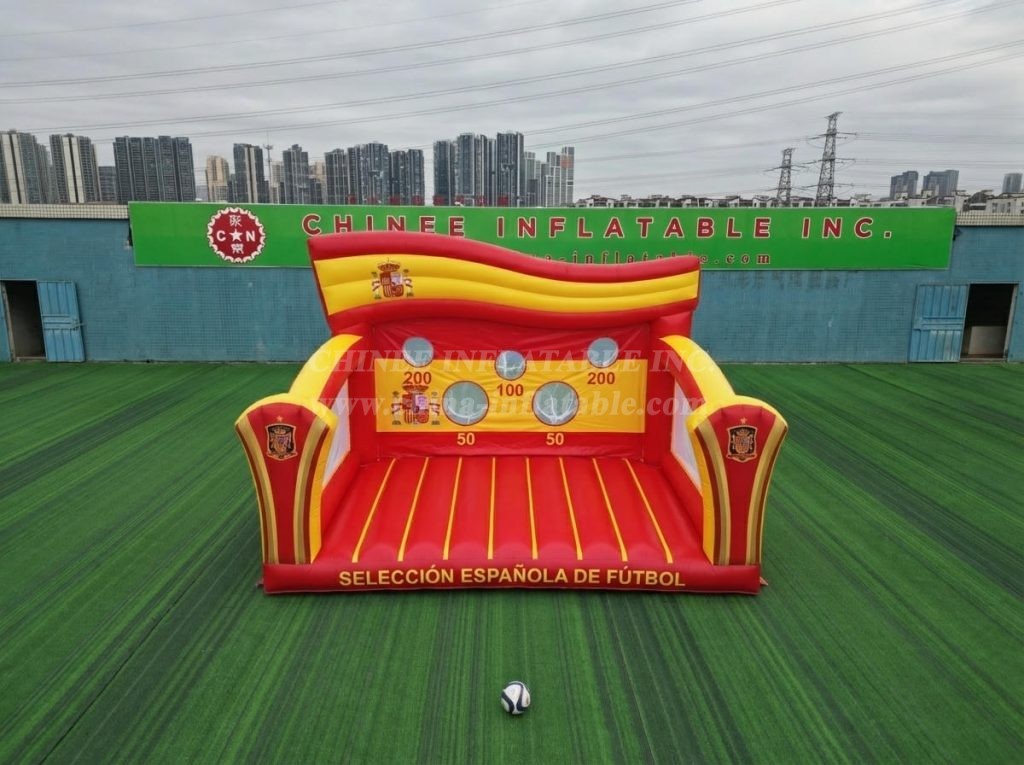 T11-7268 Spain National Team Theme Inflatable Football Shoot Out Game