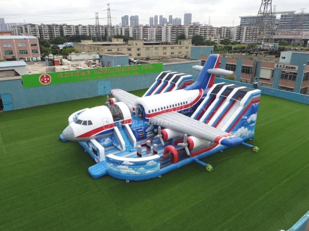 T6-6815 Airplane Theme Inflatable Playground