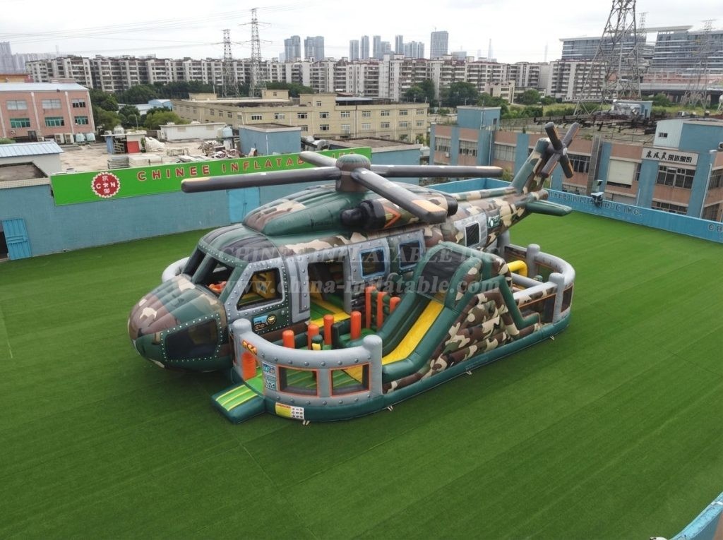 T6-6847 Helicopter Theme Inflatable Playground