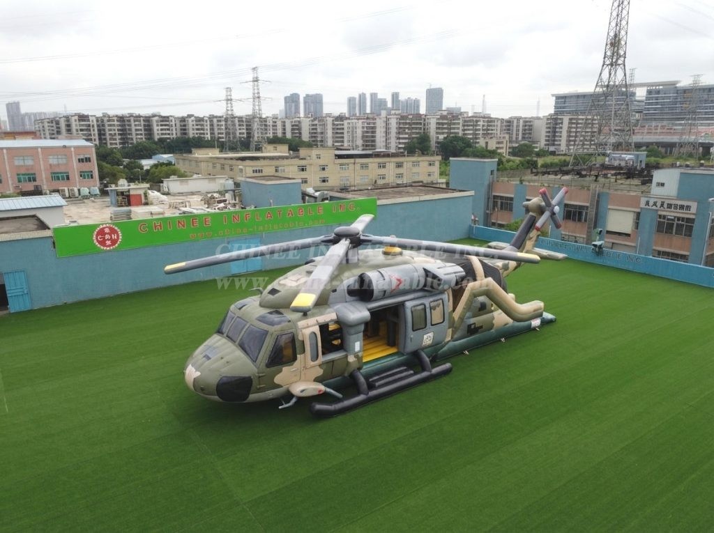 T6-6848 Helicopter Theme Inflatable Playground