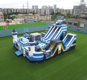 T6-6858 Police Station Theme Inflatable Playground