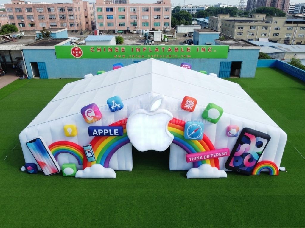 Tent1-7152 Apple Advertising Inflatable Cube Tent