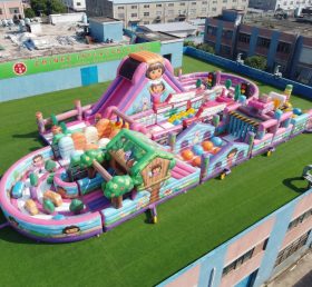 CR2-494 Dora Theme Ginat Inflatable Obstacle Courses Challenging Run
