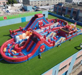 CR2-517 Spider-Man Theme Ginat Inflatable Obstacle Courses Challenging Run