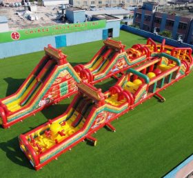CR2-545 Chinese Style Theme Giant Inflatable Obstacle Courses Challenging Run