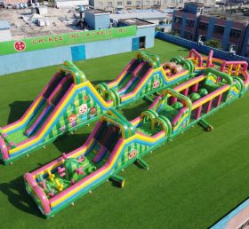 CR2-548 Cocomelon Theme Giant Inflatable Obstacle Courses Challenging Run