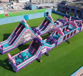 CR2-576 Nella Knight Theme Giant Inflatable Obstacle Courses Challenging Run