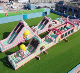 CR2-582 Pop Mart Theme Giant Inflatable Obstacle Courses Challenging Run