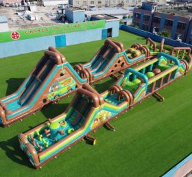 CR2-588 Scooby-Doo Theme Giant Inflatable Obstacle Courses Challenging Run
