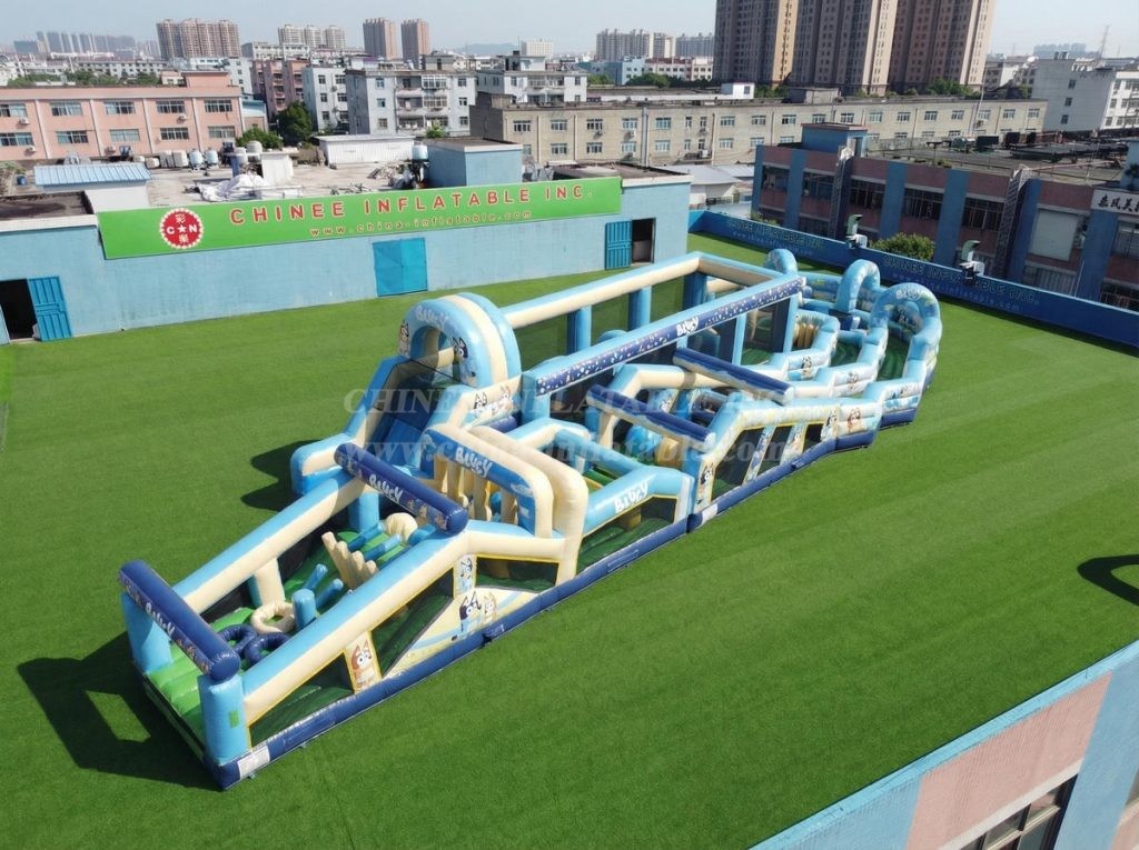 CR2-627 Bluey Theme Giant Obstacle Course Challenging Run