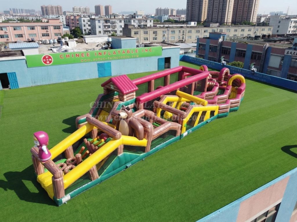 CR2-650 Masha And The Bear Theme Giant Obstacle Course Challenging Run