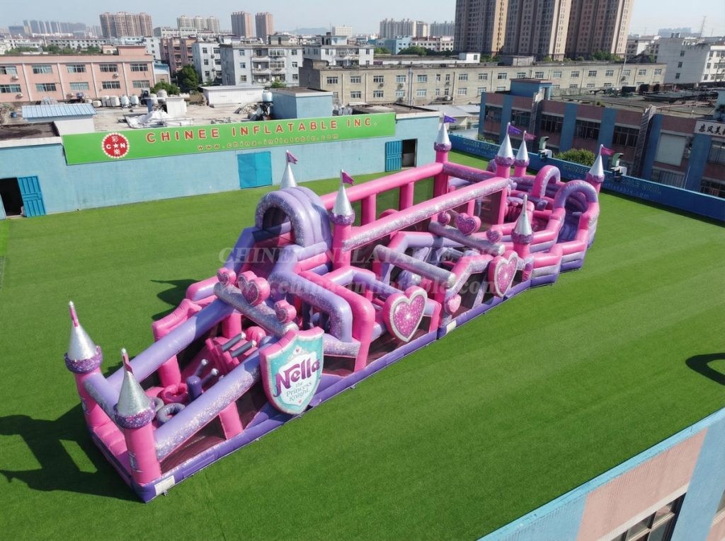 CR2-659 Nella Knight Theme Giant Obstacle Course Challenging Run