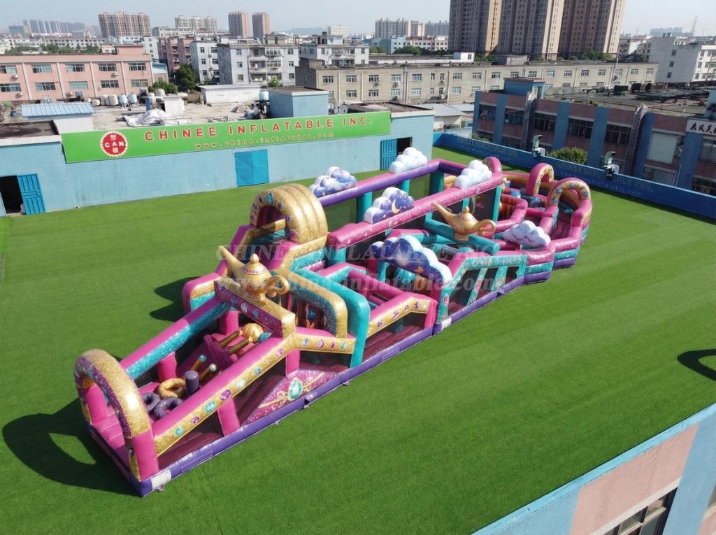 CR2-675 Shimmer & Shine Theme Giant Obstacle Course Challenging Run