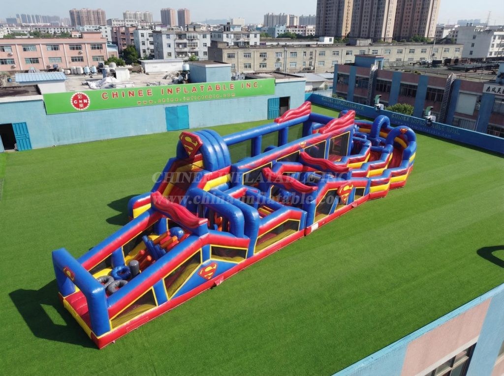CR2-685 Superman Theme Giant Obstacle Course Challenging Run