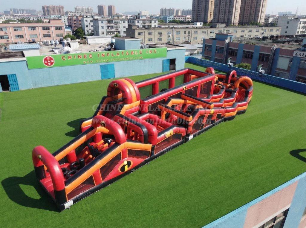 CR2-689 The Incredibles Theme Giant Obstacle Course Challenging Run