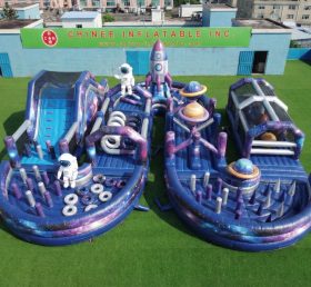 CR2-755 Space Theme Ginat Inflatable Obstacle Courses Challenging Run