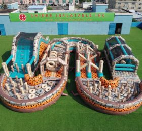 CR2-764 The Flintstones Theme Ginat Inflatable Obstacle Courses Challenging Run