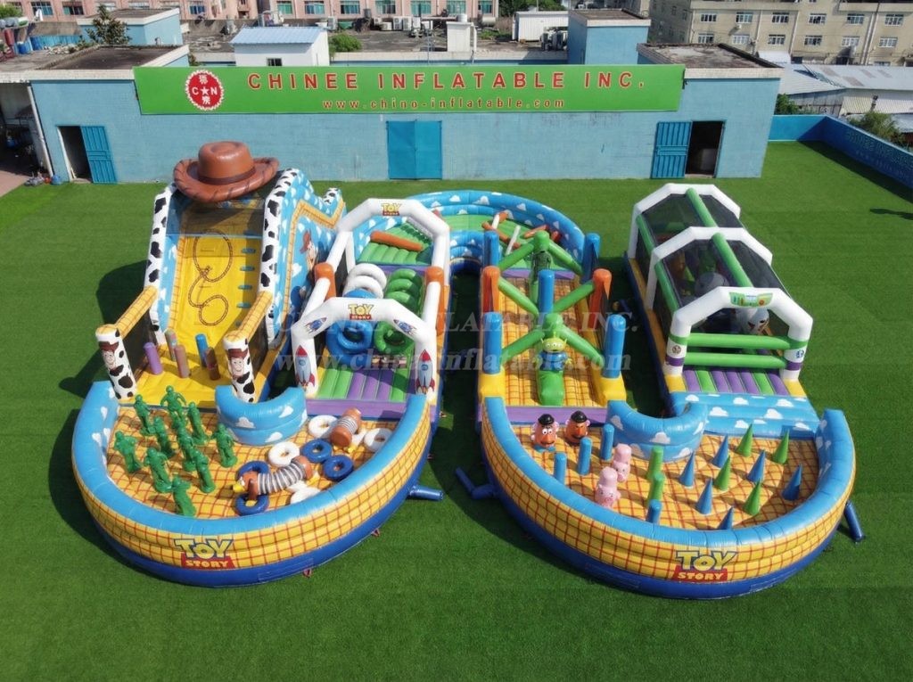 CR2-767 Toy Story Theme Ginat Inflatable Obstacle Courses Challenging Run