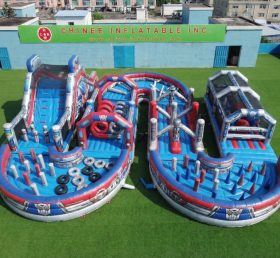 CR2-769 Transformers Theme Ginat Inflatable Obstacle Courses Challenging Run