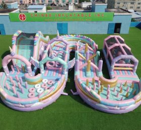 CR2-770 Unicorn Theme Ginat Inflatable Obstacle Courses Challenging Run