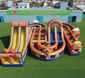 CR2-794 Dragon Ball Theme Giant Inflatable Obstacle Courses Challenging Run