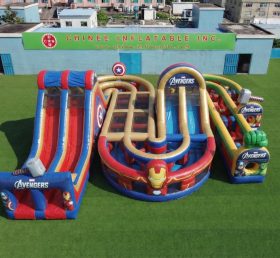 CR2-841 The Avengers Theme Giant Inflatable Obstacle Courses Challenging Run