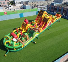 CR2-858 Angry Birds Theme Giant Obstacle Course Challenging Run