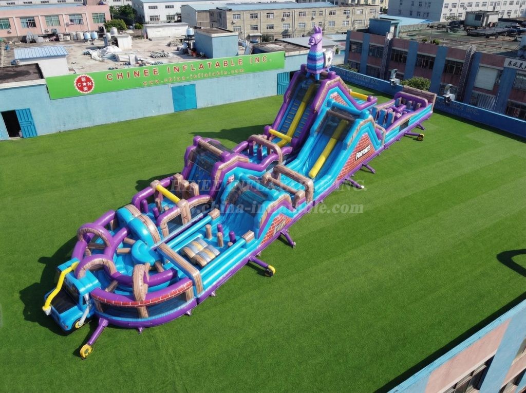 CR2-876 Fortnite Theme Giant Obstacle Course Challenging Run