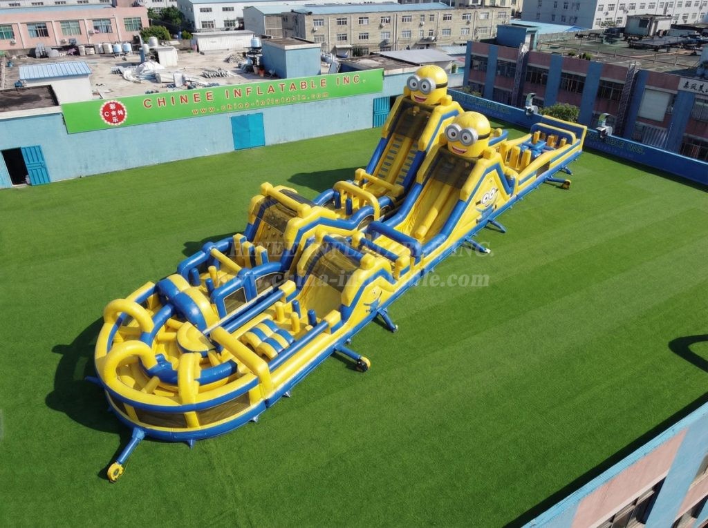 CR2-892 Minions Theme Giant Obstacle Course Challenging Run