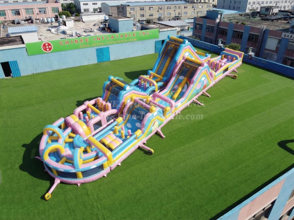 CR2-901 Peppa Pig Theme Giant Obstacle Course Challenging Run