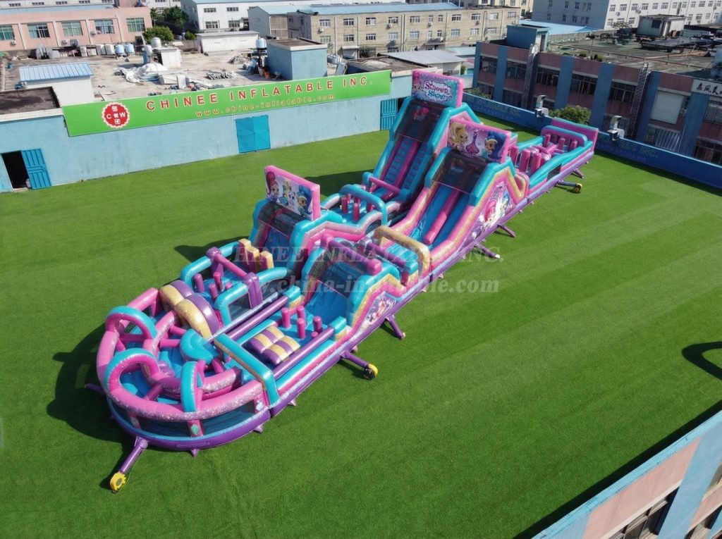 CR2-910 Shimmer & Shine Theme Giant Obstacle Course Challenging Run