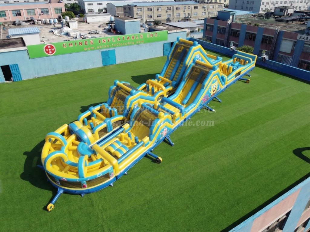 CR2-914 SpongeBob Theme Giant Obstacle Course Challenging Run
