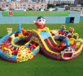 CR2-941 Crayon Shin-chan Theme Ginat Inflatable Obstacle Courses Challenging Run