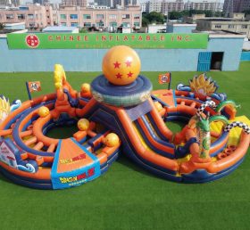 CR2-945 Dragon Ball Theme Ginat Inflatable Obstacle Courses Challenging Run