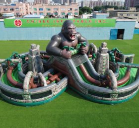 CR2-950 King Kong Theme Ginat Inflatable Obstacle Courses Challenging Run