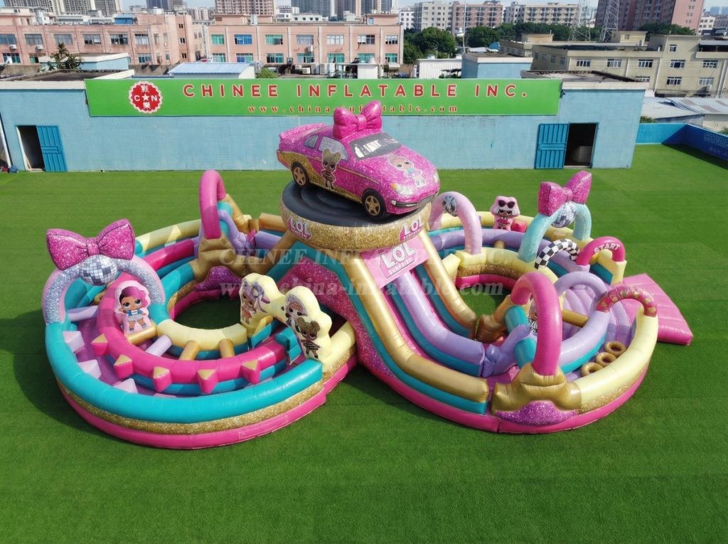 CR2-952 L.O.L.SURPRISE Theme Ginat Inflatable Obstacle Courses Challenging Run