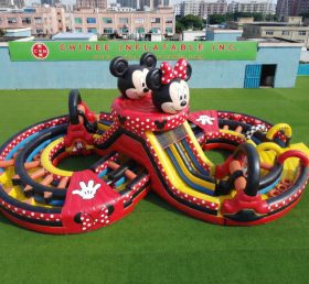 CR2-956 Mickey & Minnie Theme Ginat Inflatable Obstacle Courses Challenging Run