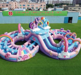 CR2-959 My Little Pony Theme Ginat Inflatable Obstacle Courses Challenging Run