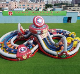 CR2-980 The Avengers Theme Ginat Inflatable Obstacle Courses Challenging Run