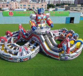CR2-984 Transformers Theme Ginat Inflatable Obstacle Courses Challenging Run
