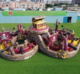 CR2-992 Pirates Theme Ginat Inflatable Obstacle Courses Challenging Run