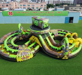 CR2-998 Toxic Theme Ginat Inflatable Obstacle Courses Challenging Run
